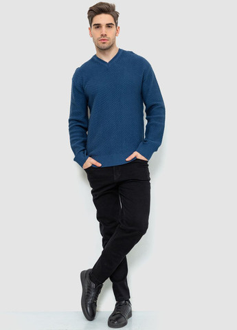 Синий демисезонный свитер пуловер Ager