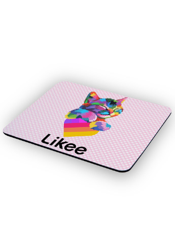 Килимок для мишки Лайк Котик (Likee Cat) (25108-1040) 22х18 см MobiPrint (222995270)