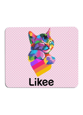 Килимок для мишки Лайк Котик (Likee Cat) (25108-1040) 22х18 см MobiPrint (222995270)