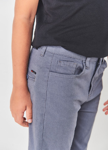 Серо-синие кэжуал демисезонные брюки чиносы Redpolo
