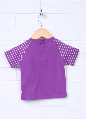 Фиолетовая летняя футболка с коротким рукавом Champion