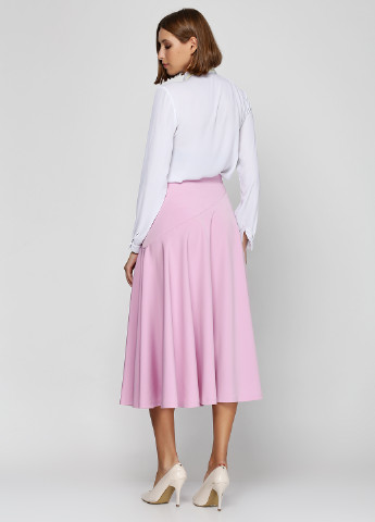 Лиловая кэжуал однотонная юбка DKNY клешированная-солнце