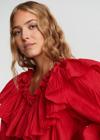 Червона демісезонна блузка Gina Tricot