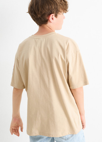 Бежева літня футболка C&A