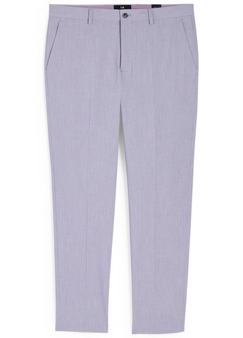 Сиреневые кэжуал демисезонные зауженные брюки C&A