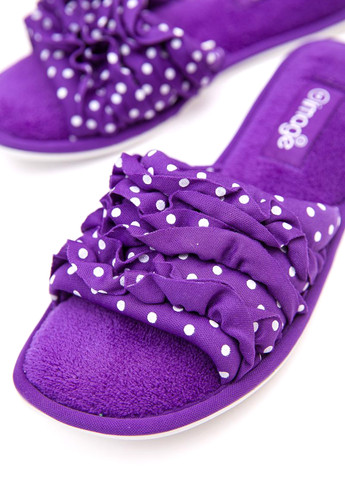 Фиолетовые тапочки Ager рюши