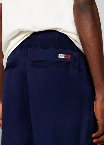 Темно-синие кэжуал демисезонные прямые брюки Tommy Jeans