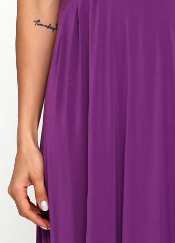 Фиолетовое вечернее платье в греческом стиле Caractere однотонное