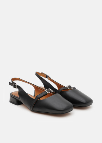 Blizzarini Туфли слингбеки черный з натуральная кожа, украина — лето (334458674)