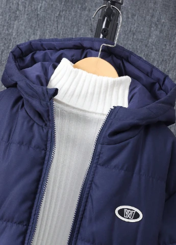 Синяя зимняя куртка SHEIN