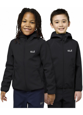 Черная демисезонная куртка Jack Wolfskin A61854_6000