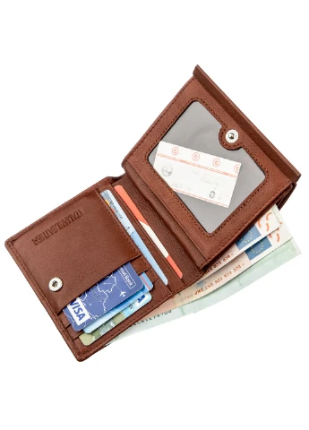 Жіночий шкіряний гаманець 10х10,5 см st leather (252132358)