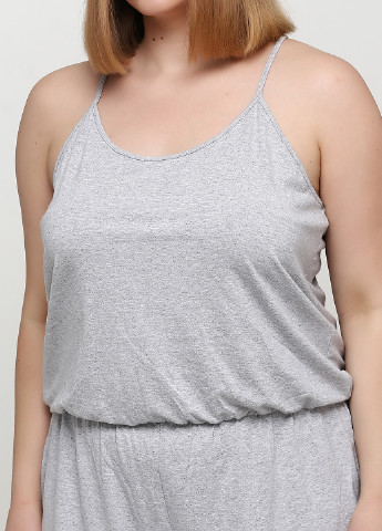 Комбинезон MTWTFSS Weekday комбинезон-шорты меланж светло-серый кэжуал вискоза, трикотаж