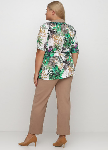 Костюм (жакет, брюки) Arizona брючный цветочный комбинированный кэжуал вискоза