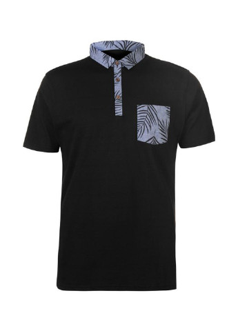 Черная футболка-поло для мужчин Pierre Cardin с рисунком