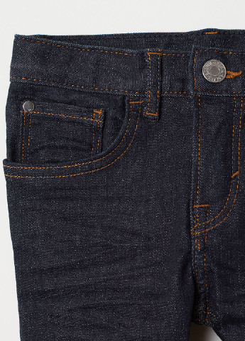 Темно-синие демисезонные прямые джинсы H&M