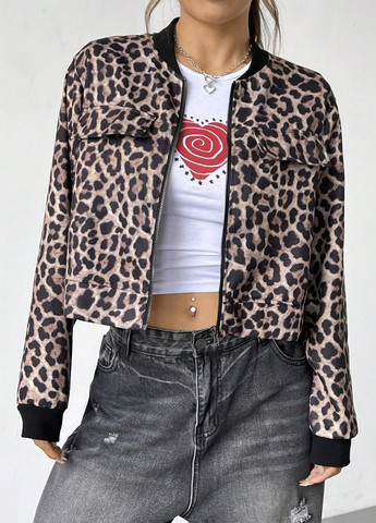 Бомбер SHEIN на блискавці (342405459)