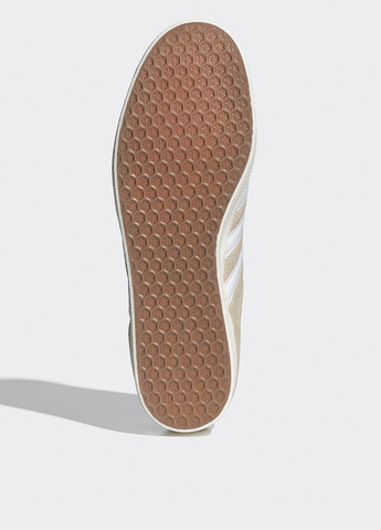 Светло-бежевые кеды adidas GAZELLE ORIGINALS с логотипом, с перфорацией