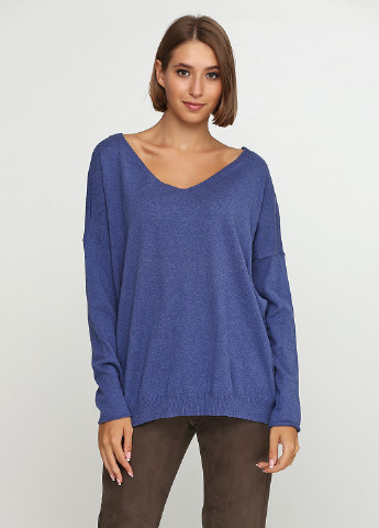 Синий демисезонный пуловер пуловер CARLA F