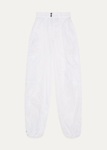 Белые кэжуал летние карго брюки Bershka