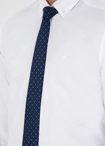 Белая классическая рубашка однотонная Pierre Cardin