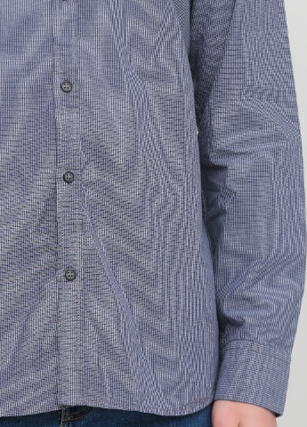 Темно-синяя кэжуал рубашка в полоску Produkt