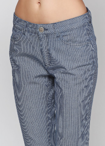 Синие кэжуал демисезонные брюки Linea