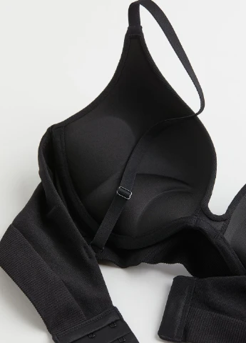 Чорний бюстгальтер H&M з кісточками поліамід