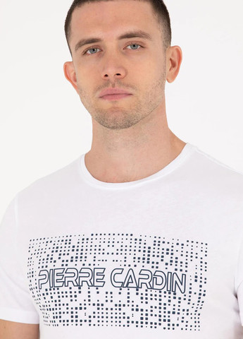 Молочная футболка Pierre Cardin