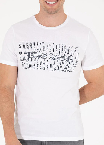 Молочная футболка Pierre Cardin