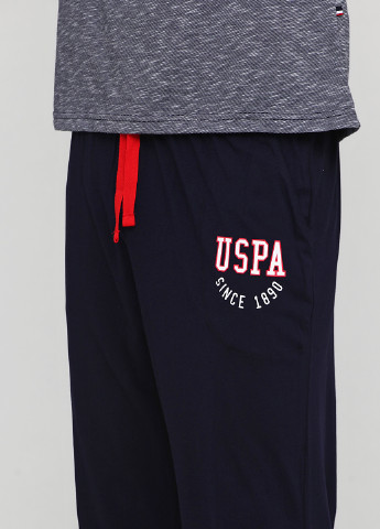 Синий демисезонный комплект (футболка, брюки) U.S. Polo Assn.
