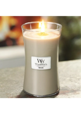 Ароматическая свеча с ароматом потрескивающего древесного огня Large Fireside 609 г WoodWick (227514389)