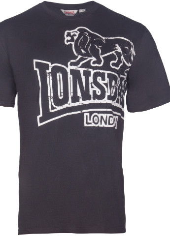 Чорна літня футболка Lonsdale LANGSETT