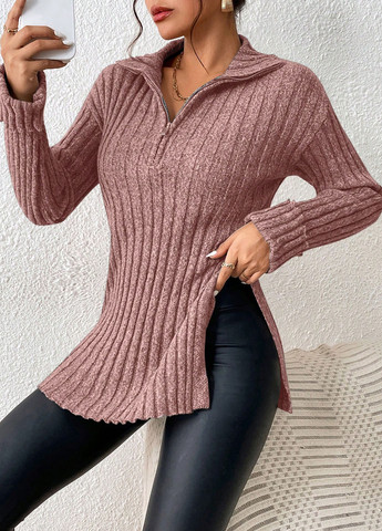 Розовый демисезонный свитер SHEIN