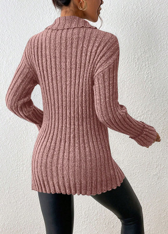 Розовый демисезонный свитер SHEIN