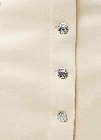 Бежевая кэжуал однотонная юбка Jennyfer а-силуэта (трапеция)