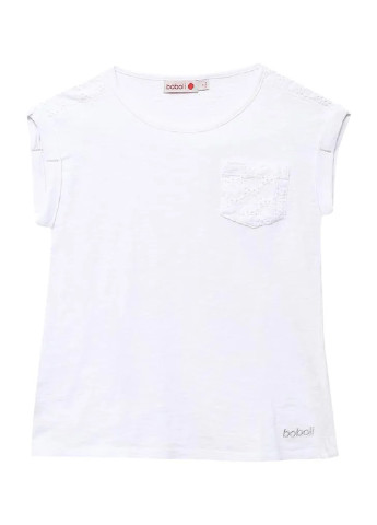 Біла літня футболка Boboli