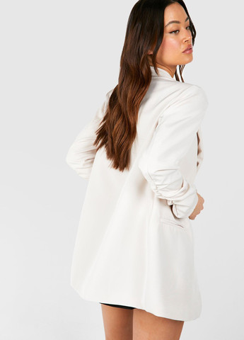 Светло-бежевый женский жакет Boohoo однотонный - демисезонный