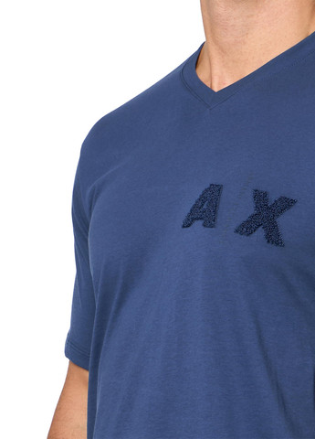 Синяя футболка Armani Exchange