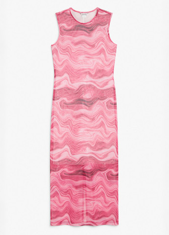 Розовое пляжное платье Monki с абстрактным узором