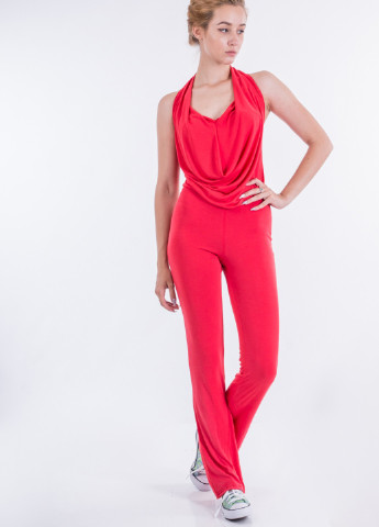 Комбінезон Sarah Chole комбінезон-брюки однотонний червоний кежуал модал, трикотаж