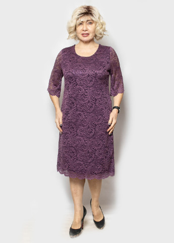 Светло-фиолетовое кэжуал платье LibeAmore однотонное