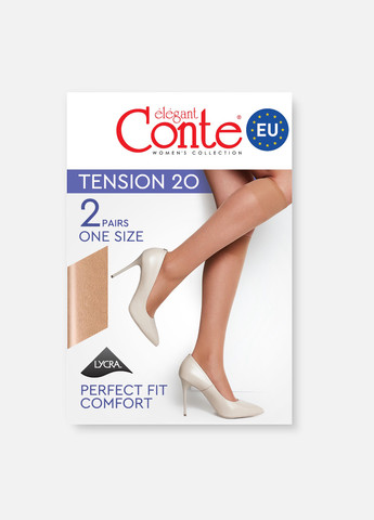 Гольфи CE TENSION 20 Den (2 пари) Conte (366184612)