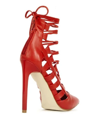 JustFab Туфли красный з искусственная кожа, германия — демисезон (22189431)