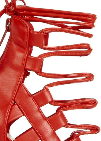 JustFab Туфли красный з искусственная кожа, германия — демисезон (22189431)