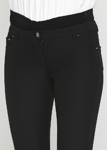 Черные кэжуал демисезонные зауженные брюки Silvian Heach