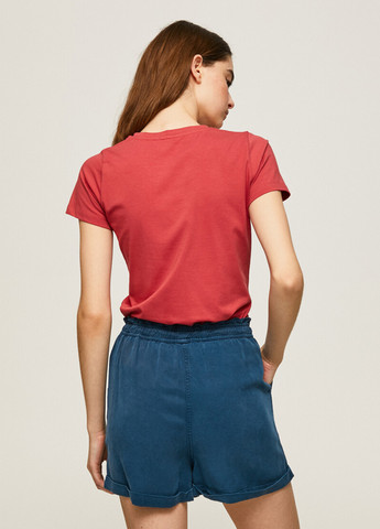 Червона літня футболка Pepe Jeans London