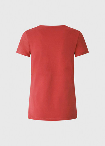 Красная летняя футболка Pepe Jeans London