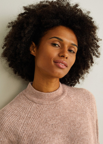 Бежевое кэжуал платье платье-свитер C&A меланжевое