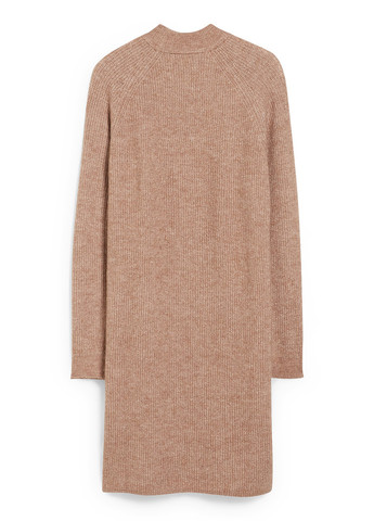 Бежевое кэжуал платье платье-свитер C&A меланжевое